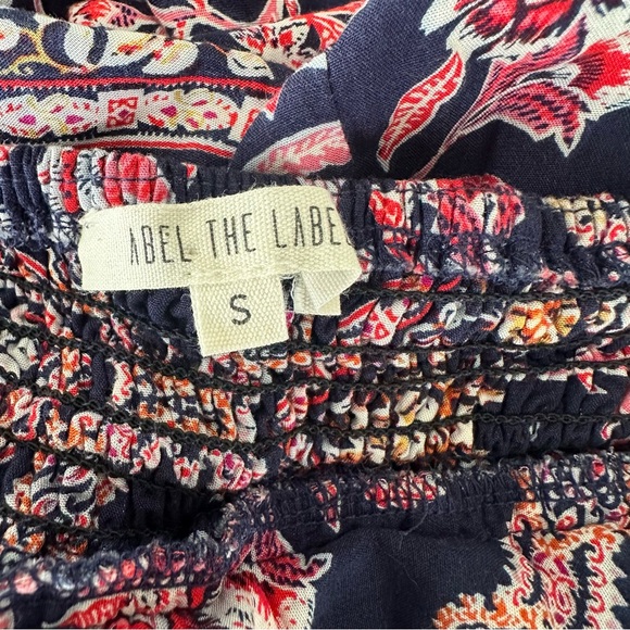 Anthro JAASE Halter Open Back Maxi Dress Floral Print Boho Festival size Small - Picture 6 of 7